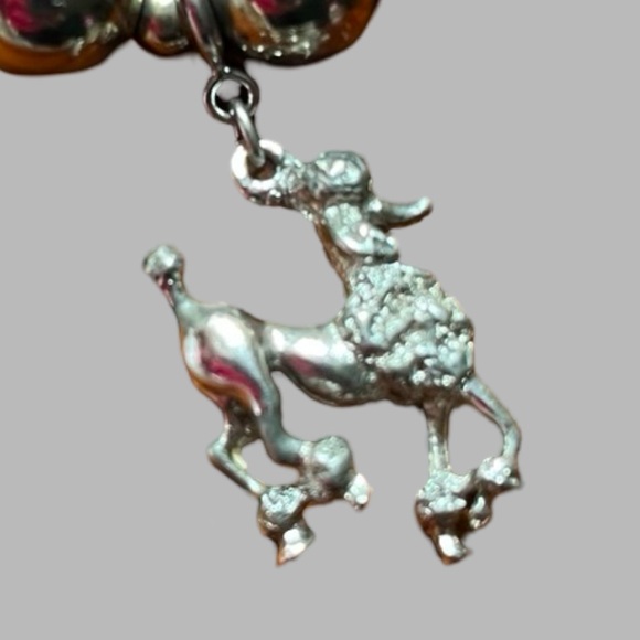 Vintage Monet Bracelet Rare with Charms Silver Tone Signed - Picture 8 of 14